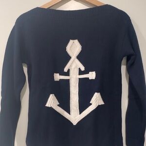 Tommy Hilfiger Navy Sweater with Anchor symbol